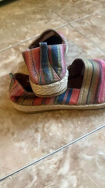 ženske cipele: Šarene espadrile sa štraftama( par puta obuvene, pokusaj, jer su mi — 2