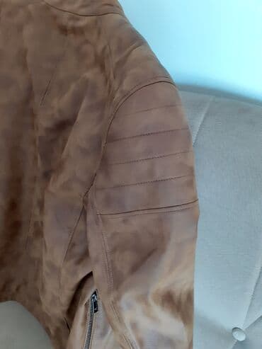 jakne sa prirodnim krznom: Leather jacket Genuine leather, XL (EU 54), Lc Waikiki, color - Brown — 6