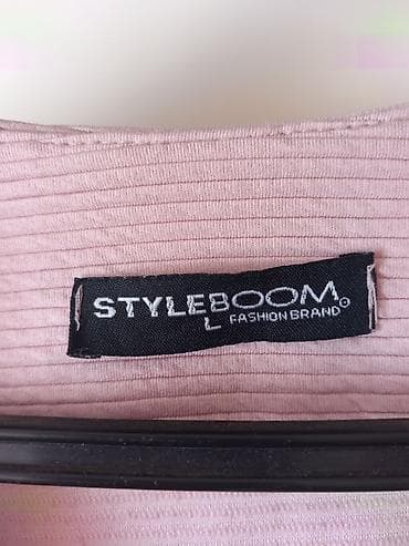 ogrlica sa slovom m: Ženski kardigan/jaknica STYLEBOOM, veličina L. - Boja: puder roze - — 2