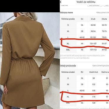 Skirts: Košulja-haljina, veličina XL - Boja: topla karamela/kamel - Kroj — 2