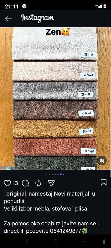 jastuci za ljulje: Jastucnice jastuci po 700 dinara dezen po zelji — 5