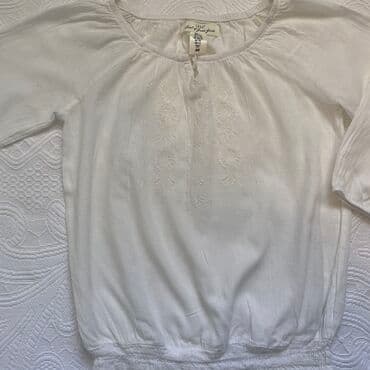 Bodiji i zeke za bebe: H&M romanticna bluza za devojcice Obucena par puta,u super stanju — 4