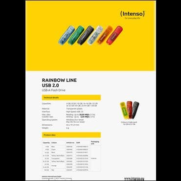 medion ssd: USB Flash drive 32GB Rainbow Line, materijal transparentna plastika — 4