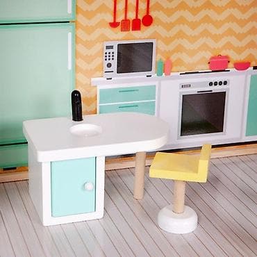 Kućice za lutke: Drvena kućica za lutke sa liftom – ECOTOYS Candy Residence Šifra — 5