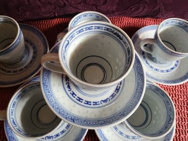 soljice za espresso lavazza: Soljice nove jing dezen pirincani porcelan iz 60,70ih godina — 4