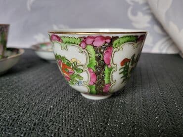 kuhinjski set: Fildzani Hong Kong rucno oslikani,porcelanski 1950g+. Fildzani bez — 6