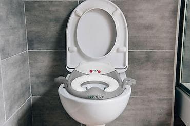 karolina goceva deca: Adapter za WC šolju sa rukohvatima za decu – ECOTOYS, siva boja Šifra — 6