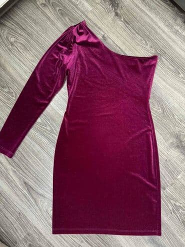 h: M (EU 38), color - Purple, Evening, Other sleeves — 1