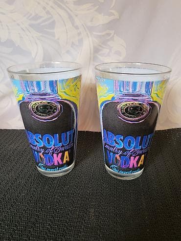 soljice za espreso: Case za zestoko pice kol.Andy Warhol iz 80ih. Case Italija Bormioli — 5