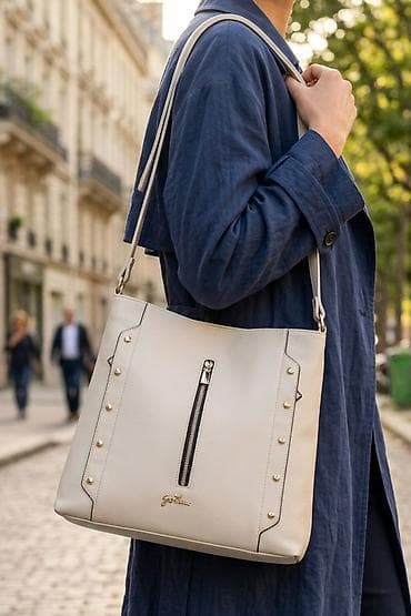 desigual torbe: Elegantna ženska torba preko ramena – bež/šampanj nijansa - — 1