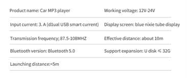 Ostalo: Tekst oglasa Naziv proizvoda: Auto MP3 plejer Materijal: ABS Boja — 2