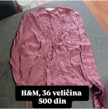 h m haljine za devojcice: H&M ženska bluza/kimono, veličina 36. Boja: prljavo roze. Lagani — 1