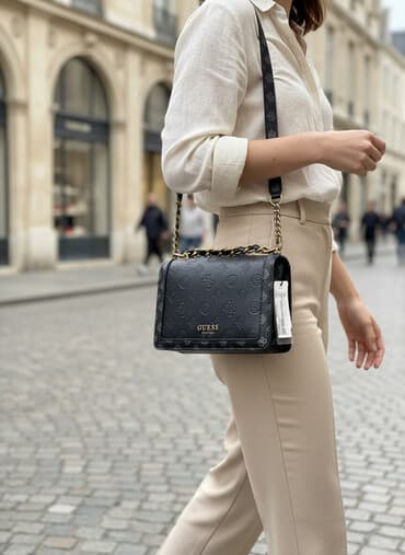 chloe torba za plazu: Elegantna torbica, Guess, Materijal: Veštačka koža — 1