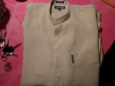 crveni dzemper muski: AKCIJA!!MUSKA KOSULJA FILA OD IRSKOG LANA Kosulja krem boje,velicine — 2