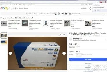 usb grejalica: *** AKCIJA *** #2702 USB HUB D-Link Model: DUB-H7 Portovi: 7× USB 2.0 — 6