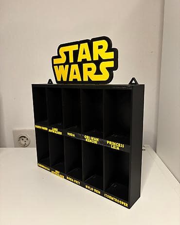 Ugaone garniture: Star Wars zidna polica za kolekcionarske figurice - Tematska polica — 5