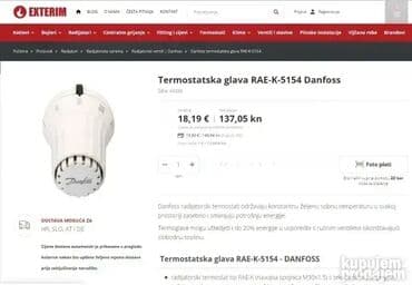 ram za drva: *** AKCIJA *** 0779 Glava termostatskog radijatorskog ventila DANFOSS — 1