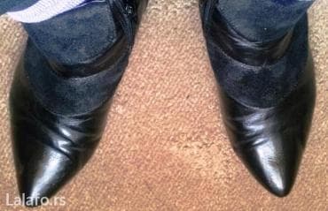 bež čizme od brušene kože: Ankle boots, 41 — 4