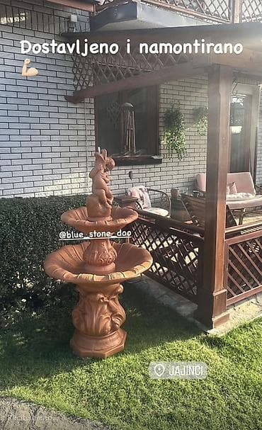 sobe za decake: Dekorativna baštenska fontana od veštačkog kamena/mermera sa — 1