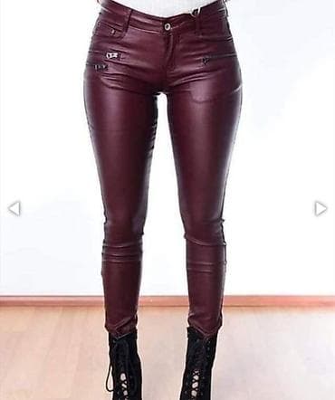 duboke kozne pantalone: Eko kožne 
XS, S

950 — 1