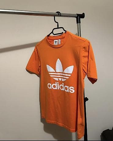 reserved muske rolke: Men's T-shirt Adidas, bоја - Narandžasta — 1