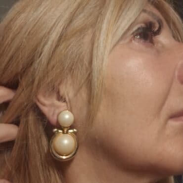 kutija za nakit za devojcice: Clip-on earrings, Material: Pearl, Cubic zirconia, Stainless steel — 13