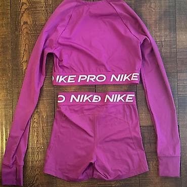 massimo dutti sako zenski: Nike Pro ženski sportski komplet – dugi top i šorts - Boja — 4