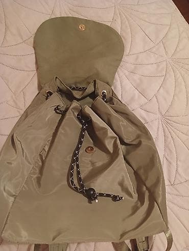 brojanica za bebe: Ruksak – maslinasto zeleni, lagan i prostran - Materijal: glatka — 7