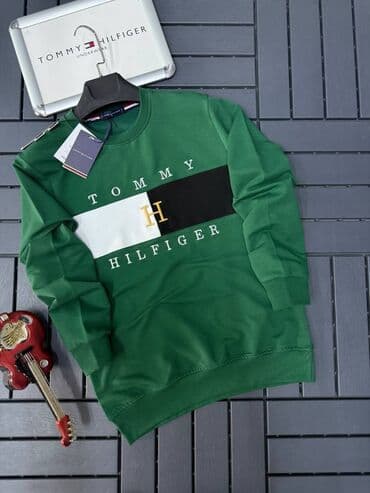 tommy hilfiger d: Muški duksevi – Moncler i Tommy Hilfiger - Modeli: klasični kružni — 5