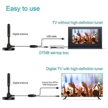 internet preko antene: Antena sobna na magnet Digitalna TV sobna Antena sa pojačivačem za — 4