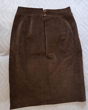 Overalls: Dvodijelni ženski komplet – braon somot - Materijal: somot — 6