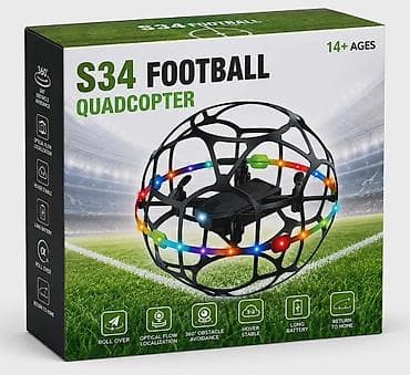 djak sport rosule: S34 Football Quadcopter Dron sa LED Osvetljenjem Atraktivan i zabavan — 5
