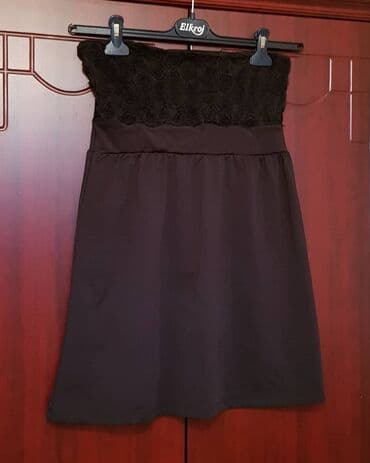 crop top c a: M (EU 38), color - Black, Cocktail, Without sleeves — 1