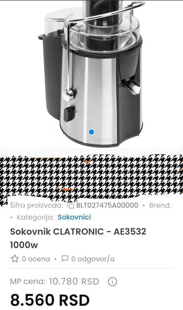 silvercrest aparat za brijanje: Citronic sokovnik nov Nije koriscen, pa ga zato i prodajem Placen oko — 3