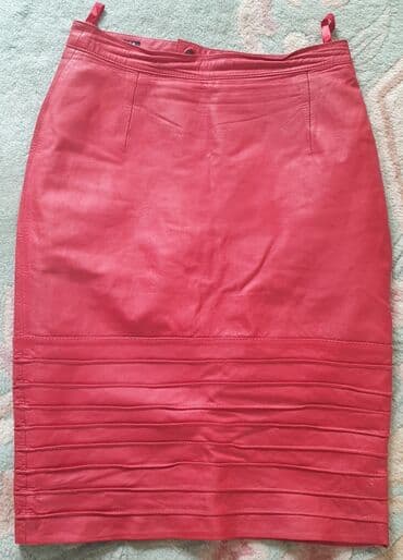 bež čizme od brušene kože: S (EU 36), Midi, color - Red — 4