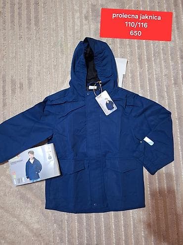 ugg mini cizme sa platformom: Plava prolećna jakna za decu u veličini 110/116. Jakna ima kapuljaču i — 1