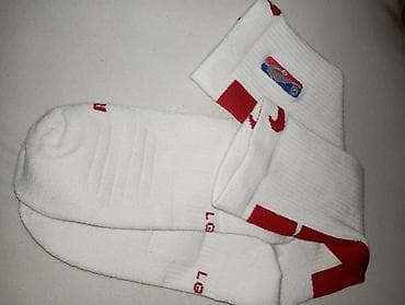 arilje ves: NBA košarkaške čarape – bela boja sa crvenim detaljima - Originalni — 3