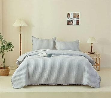 ikea posteljina na srca: Prekrivač za krevet sa jastučnicama – prošiveni set - Tip — 9