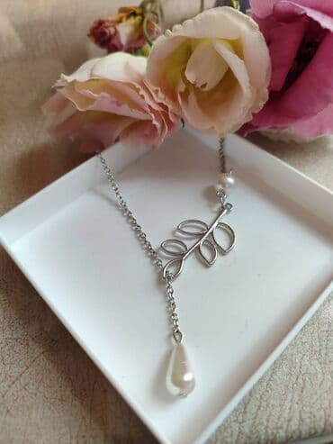 zlatni lancic sa biserom: Ogrlica sa priveskom — 6