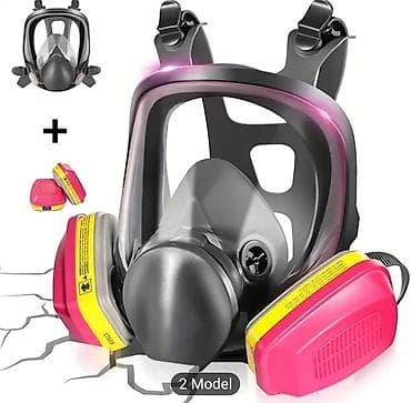 Mašine za čišćenje i održavanje: ✅ Zaštitna maska za celo lice 60923 + filteri Nova profesionalna — 1