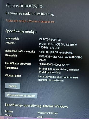 postolje za racunar: Acer mini laptop – 11.6" ekran, crveno kućište Specifikacije: - — 3