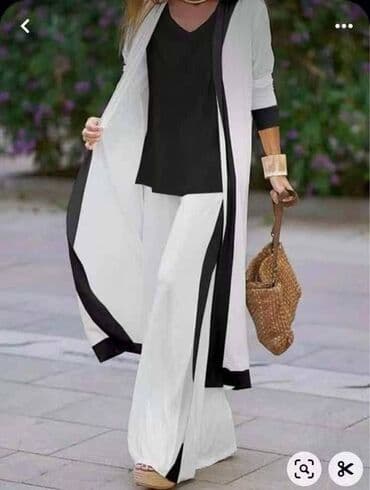 comma pantalone: 4XL (EU 48), color - White — 3