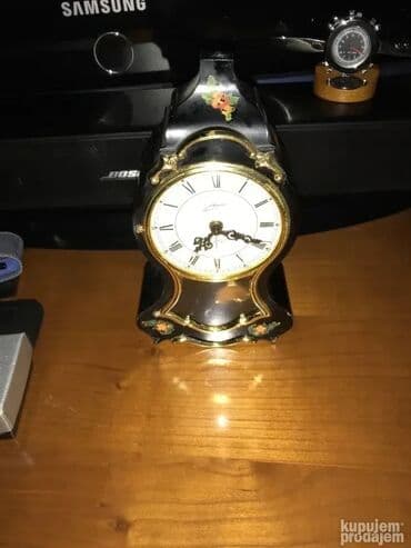 torbice sa cirkonima: Vintage Shmid sat sa klatnom i muzicka kutija Made in Germany Zvono je — 1