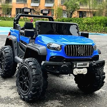 dečije sedište za auto: Mercedes Terenac 4x4 – Plavi – Auto na akumulator za decu Šifra — 1