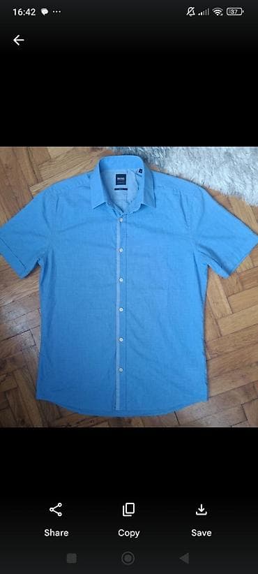 kutija za pištolj: Košulja Hugo Boss, bоја - Svetloplava — 1