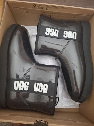 UGG ženske čizme – model Mini (kratke) sa sjajnim transparentno‑dim