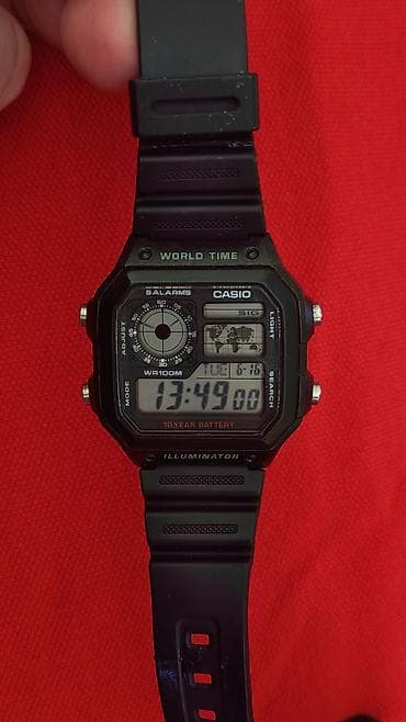 komandirski sat: Casio AE-1200WH “World Time” digitalni sat - Funkcije: prikaz — 4