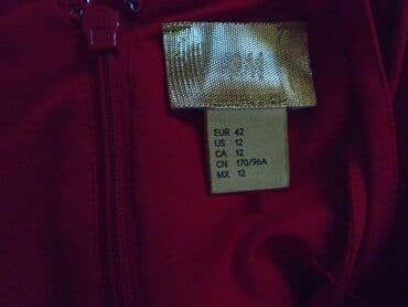 otkup odece: H&M M (EU 38), color - Red, Cocktail, With the straps — 2