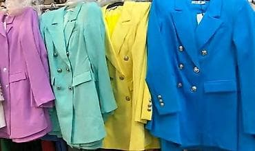 Women's Clothing: Sako-haljina, duplo kopčanje, elegantan kroj. - Model mini — 2