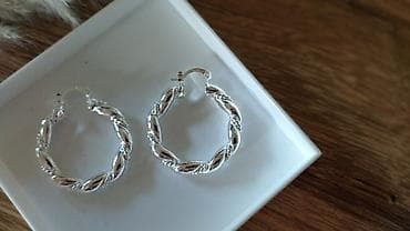 van cleef nakit srbija: Karike precnika 3,5 cm zig 925 - Materijal: srebro 925 - Dizajn — 4